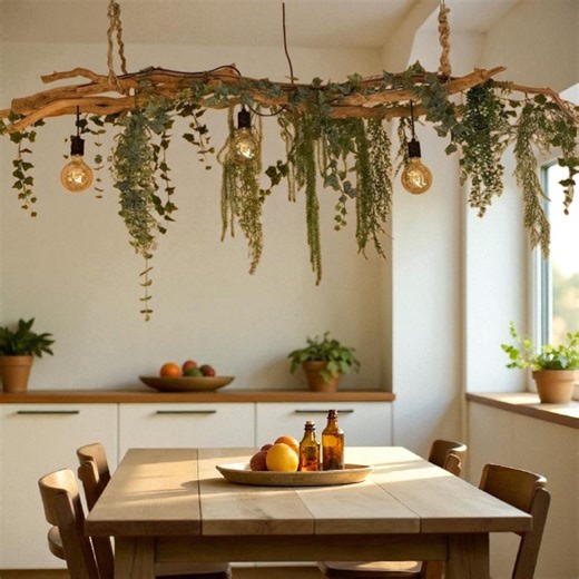 Wooden Ceiling Light – Customizable Rustic Wooden Lamp ,bohemian Home Decor - Etsy