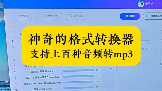 神奇的格式转换器，支持上百种音频转mp3格式。