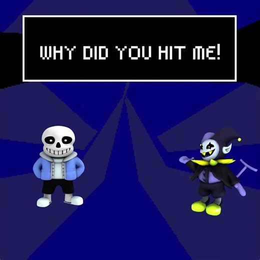 Sans vs Jevil (animation) #deltarune #animation
