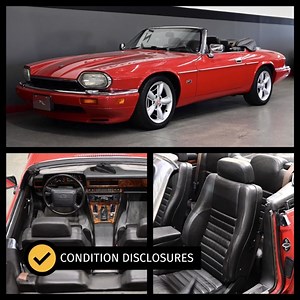 Presenting the 1994 Jaguar XJS 4.0 6 cyl Convertible! ​ With just 45K miles, this classic British roadster boasts a refined 4.0-liter 6-cylinder engine and a smooth 4-speed automatic transmission for an exhilarating driving experience. The striking red exterior, upgraded wheels, and well-maintained convertible top make it a standout. Inside, the black interior exudes luxury, and the car's performance is exceptional. Own a piece of automotive artistry—check it out now! 🌟​ https://hubs.li/Q02d-Vb