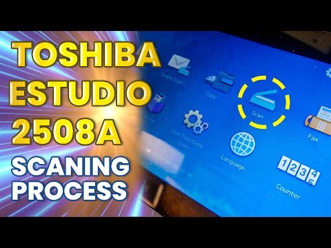 Toshiba E-studio 2508A Photocopy Machine Scan Process 😊
