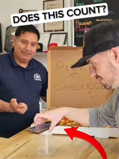 One attempt. One rule. #fyp #challenge #freepizza #pizza #lugosnypizza