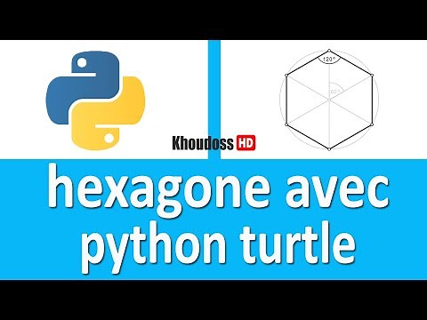 COMMENT DESSINER UN HEXAGONE AVEC PYTHON TURTLE