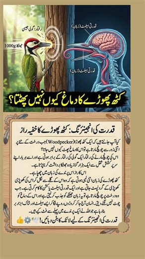 Why a Woodpecker's Brain Doesn't Explode 🤯| Nature’s Built-in Helmet: The Secret of the Woodpecker