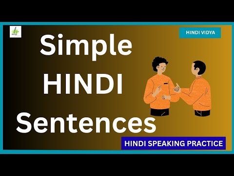 Simple and easy Hindi sentence practice for beginners / #hindi #hindispeaking #hindividya