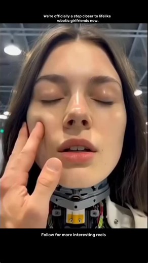 explain everything on Instagram: "We might have just crossed into a new era of humanlike robotics This latest prototype shows a robot with an incredibly soft and realistic face, reacting to touch in a way that feels almost indistinguishable from real skin. The level of detail in the facial textures and micro movements is something researchers have been chasing for years, and now it is finally becoming tangible. What makes it even more mind bending is how naturally the material responds under pre