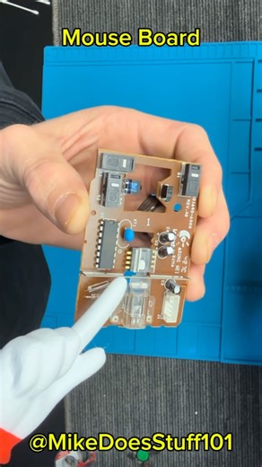 Computer Mouse Board Has Precious Metals #ewaste #scrapmetal #gold #silver #scrap #metalwaste