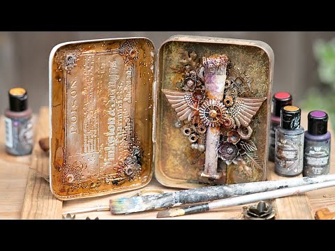 Finnabair YouTube HOP - ART TO GO - Finnabair (Altered Tin)