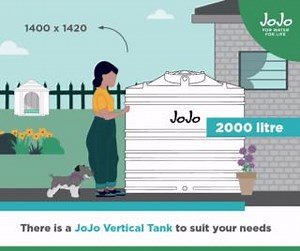 18 reactions | Choose JoJo Vertical Tanks for all your water storage needs in a size to suit your lifestyle. Made with UV-stabilised, BPA-free, food-grade virgin LLDPE for quality and durability. Get a tailored solution here: bit.ly/3HCEe1M ​ #JoJo #JoJoTanks #WaterTanks | JoJo | Facebook