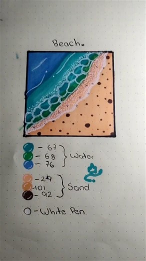 Beach effect 🏖️ #art #drawing #aesthetic #shortsdrawing #shorts #beach #tutorial #texture #tutorials