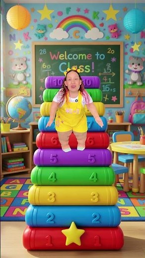🎒Let's Count from 1 to 10 at school 🖊️📗with Maria Clara MC Divertida