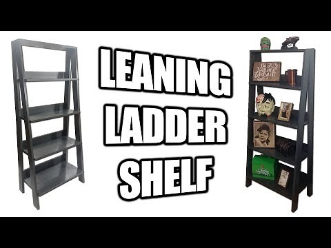 How to Build a Leaning Ladder Shelf (Bookshelf)