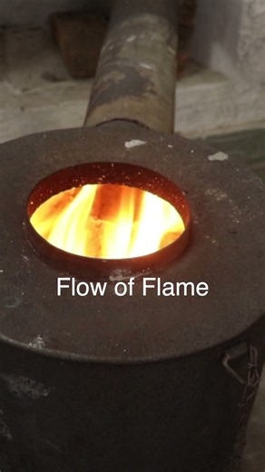 Visualizing Natural Convection! 🪵 Flame Flow in a Bukhari 🔥