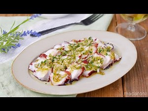 【たこのカルパッチョ】10分でパパッと完成！パーティにもぴったり♪