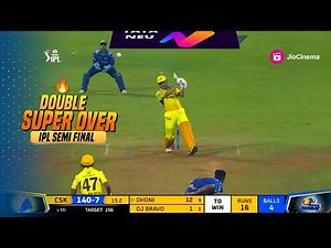 Double Super Over In IPL Semi Final | CSK vs MI | Highlights