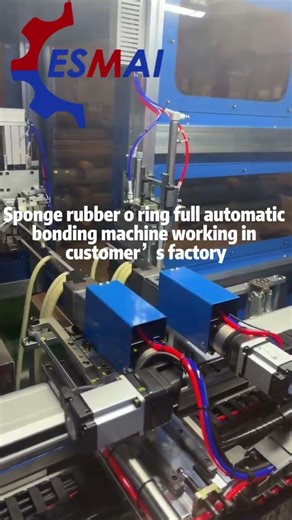 Sponge rubber o ring full automatic bonding machine working in customer’s factory