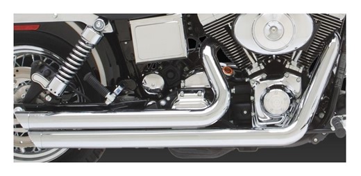 Vance & Hines Big Shots Staggered Exhaust For Harley Dyna 1991-2005