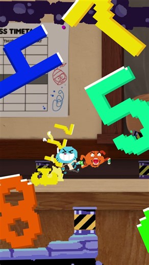 ¡Gumball y Darwin salvan a Anais del monstruo de gelatina! 👾 #Gumball #juego #Ooze #8bit #boing