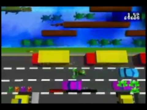 Frogger (PSX) Walkthrough Retro Zone: 1-3 Retro Level 3
