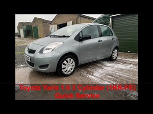 Servicing a 1.0, 3 Cylinder (1KR-FE) Toyota Yaris