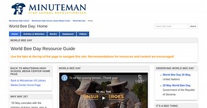 Minuteman High School Library Media Center: World Bee Day: Home