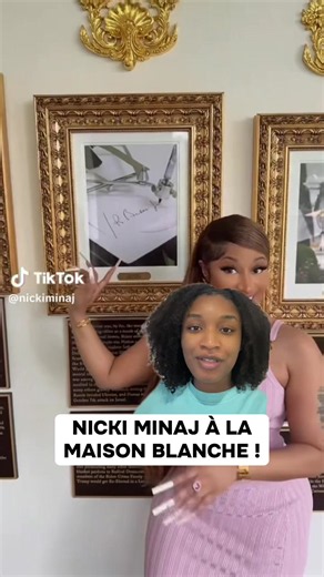 Nicki Minaj à la maison blanche pour un déjeuner ! #nickiminaj #donaldtrump #industry #michaelrubinwhiteparty