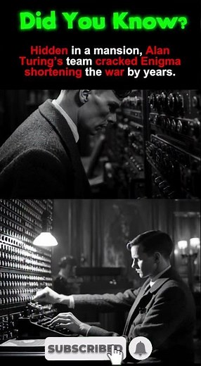 The Codebreakers of Bletchley Park: How Turing Cracked Enigma #historyshorts #history #Turing