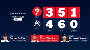 Phillies at Yankees - July 27, 2025: Story Postgame Slate
