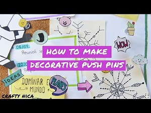 Decorative PUSH PINS and THUMBTACKS. How to organize your CORKBOARD