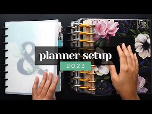 PLANNER SETUP 2023 :: FRANKENPLANNING 5 PLANNERS INTO 1 DISCBOUND CLASSIC HAPPY PLANNER