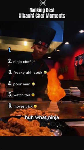 Ranking Best Hibachi Chef Moments