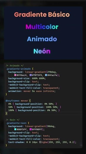Textos con Degradados con CSS #shorts #coding #parati