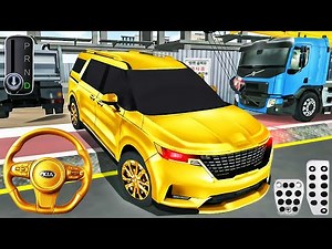 KIA Carnival Gold Construction in Parking Garage - 3D Driving Class Simulator - Android GamePlay #11