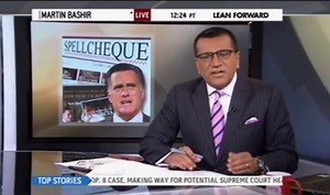 MSNBC’s Bashir Needs To Get Over The Romney Campaign’s Spelling Errors