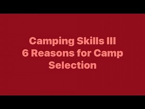 Camping Skills III | 6 Keys to a Great Campsite 🔥⛺ #PathfinderStrong