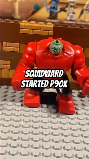 Squidward P90X?! 🏋️ Cursed LEGO Minifigure Mashups!