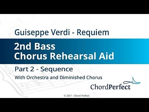 Verdi's Requiem Part 2 - Sequence - 2nd Bass Chorus Rehearsal Aid