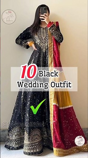 💍 Black Dress Ideas Perfect for Every Wedding Function! #farheenstyle #trending #shortsfeed #shorts