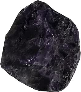 Deep Amethyst Raw Crystals and Healing Stones, Large 1.8"-2.5" Rough Stones Bulk Cryatal Rocks for Meditation, Cabbing, Decoration, Polishing, Wire Wrapping, Wicca & Reiki