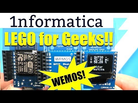 Introduction to WEMOS D1 Mini plus Shields from Banggood - LEGO for Geeks!! - Electronic Project