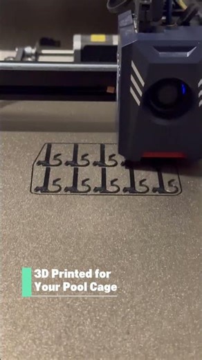 3D Printing Pool Cage String Light Clips 🔧💡 #shorts #3dprinting