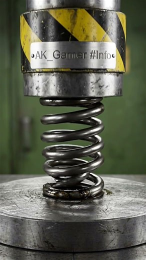 Steel spring coil (elastic compression + rebound resistance)