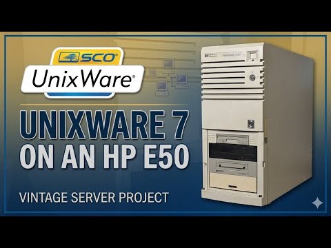 HP NetServer E50 Build and UnixWare 7 Install