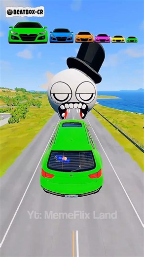 Big and Small Car vs Grey Sprunki (Elegan #shorts