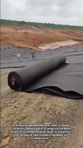 Large Scale Geotextile Installation in Progress
