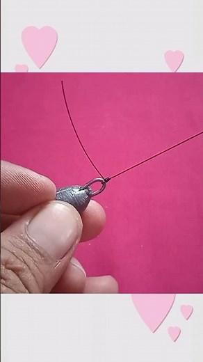 how to put weight on a fishing line #fishingknot #fishingline #weight #knot #tutorial #diy #fishing