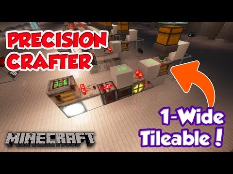 Minecraft Automatic Crafters, Java + Bedrock World Downloads, 1-Wide, Tileable, Precision, PERFECT!