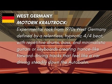 West Germany 🇩🇪 Motorik Krautrock (1970-1975)