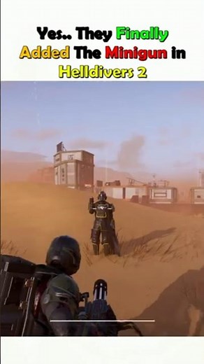 Yes..They Finally Added The Minigun in Helldivers 2