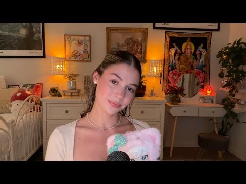 my first asmr video :) whisper ramble + tingly trigger assortment